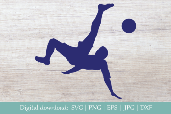 A Bicycle Kick SVG for Sports Marketing & Creative Crafts