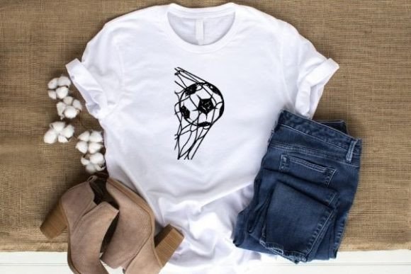 A Distressed Soccer Ball Graphic for Sports-Themed Crafting