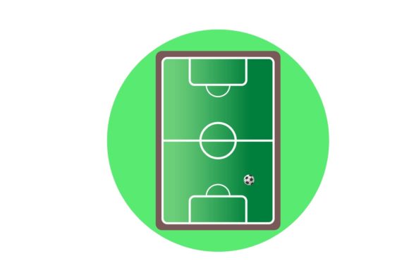 A Soccer Field Icon for Clean Blog Graphics and Editorial Content