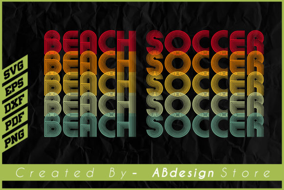 A Vintage Retro Beach Soccer Graphics Review for Crafters