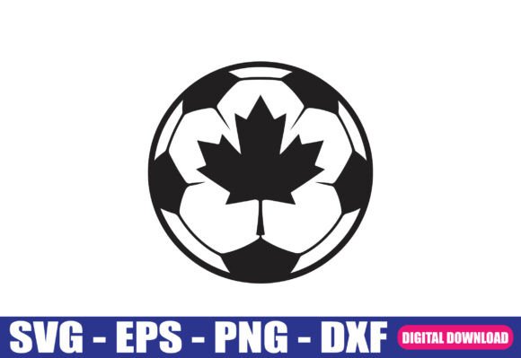 Canada Soccer Ball SVG: Ideal for Graphics & Crafts