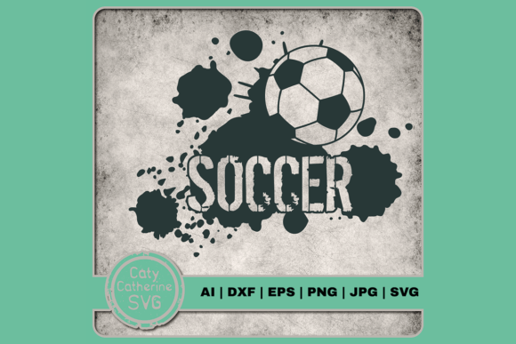 Review: Soccer Grunge Ink Splat Graphics for Crafts & Marketing