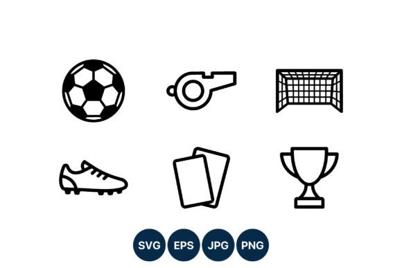 Soccer Ball Whistle Goal Shoe Cards Graphics Review