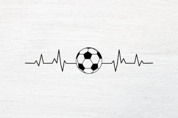 Soccer Heartbeat Graphics: Versatile Illustrations for Brand Campaigns