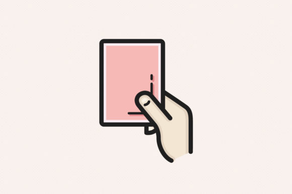 Using the Soccer Referee Red Card Icon for Graphics and Products